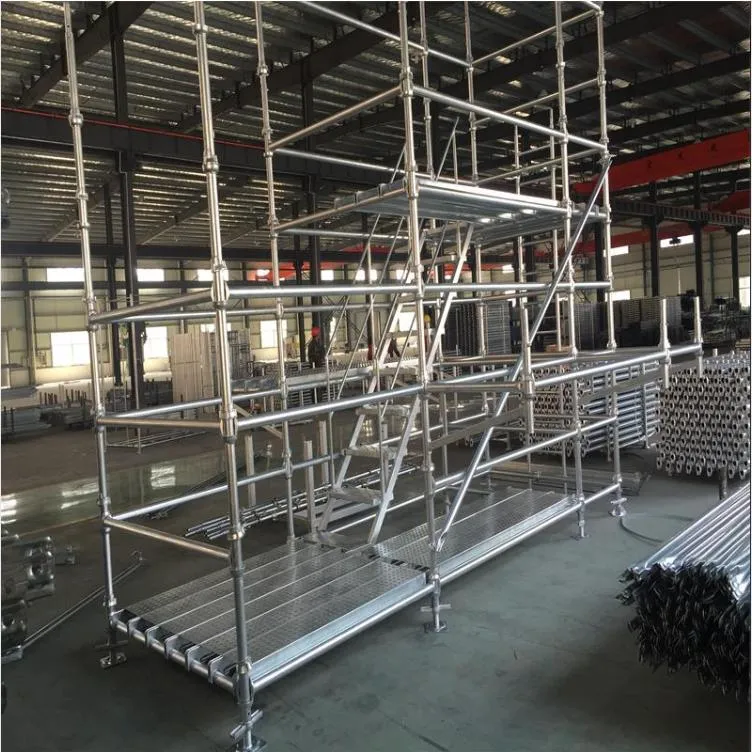 Steel Cuplock Scaffolding for Construction Heavy Load Cuplock Scaffold Pedal Cup Lock Scaffold