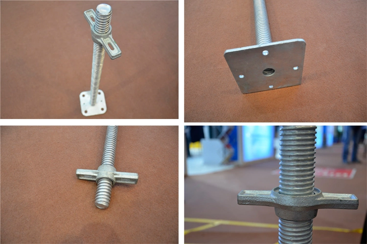 Export Screw Jack Base Ring Lcok Scaffolding with Swivel Base