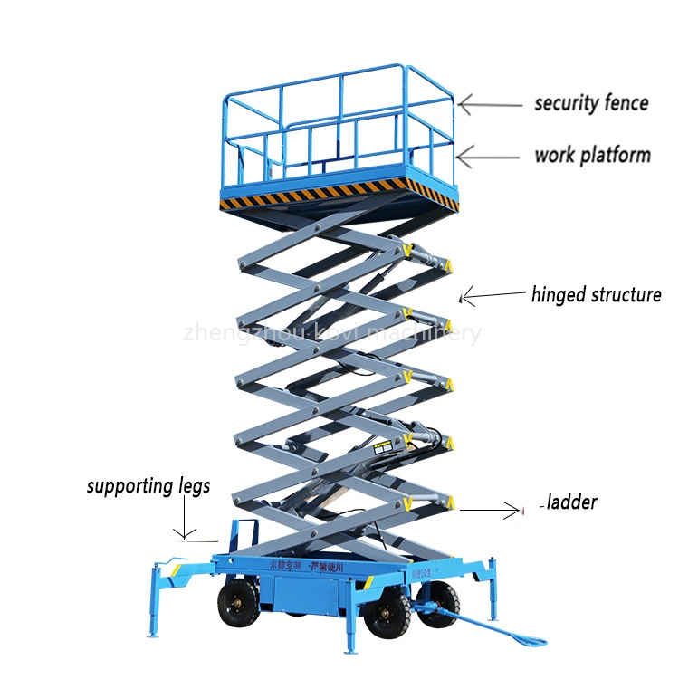 1-16m Electric Hydraulic Scissor Lift Small Mobile Man Diesel Rough Terrain Scissor Lift Platform