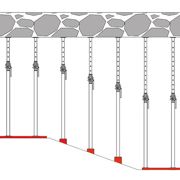 Building Concrete Formwork Support Shoring Post Scaffolding Adjustable Steel Props Jack Price