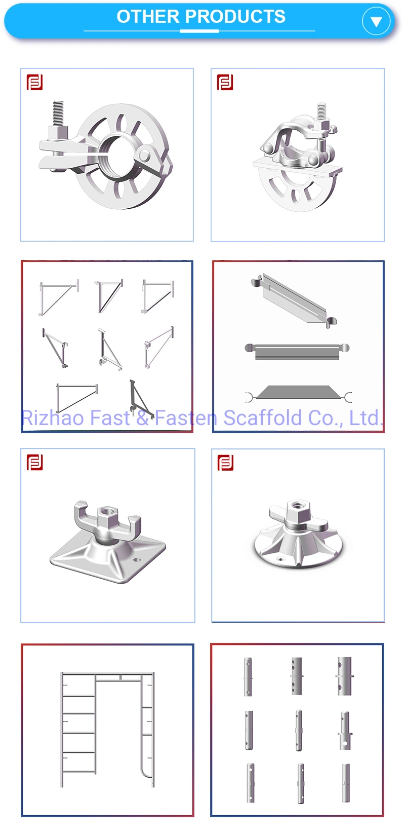 Hot Sale Scaffolding Accessories Parts Solid Hollow Scaffolding Jack Base