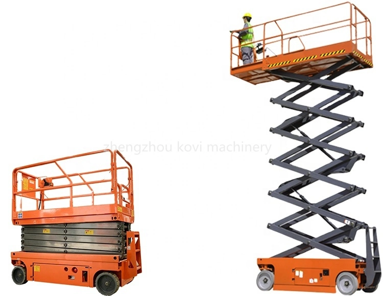 1-16m Electric Hydraulic Scissor Lift Small Mobile Man Diesel Rough Terrain Scissor Lift Platform