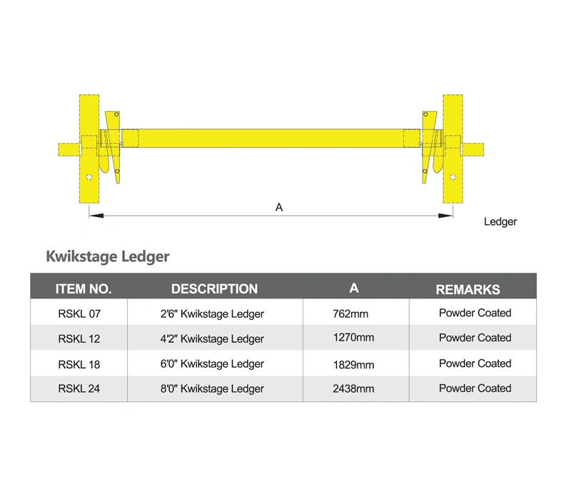 ANSI Standard K-Stage System Kwikstage Scaffold Quick Stage Scaffolding