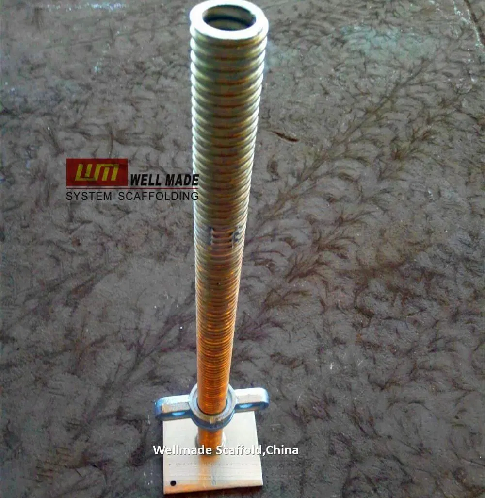 Construction Building Ringlock System Adjustable Screw Base Jack Scaffold Foot