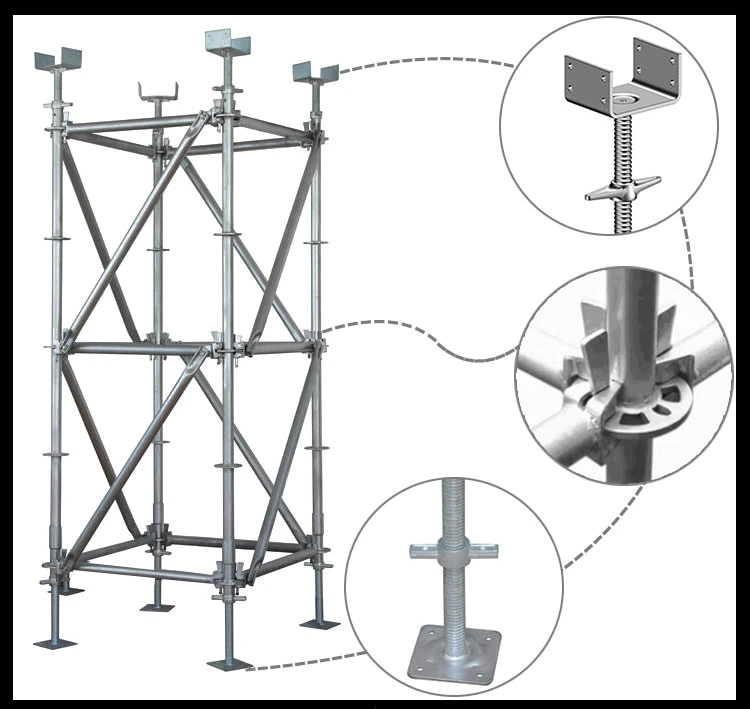 Hotel En12810, Ladder Scaffolding Tower/Scaffolding Tag Construction Ringlock Scaffold Q235/Q345 Steel Building