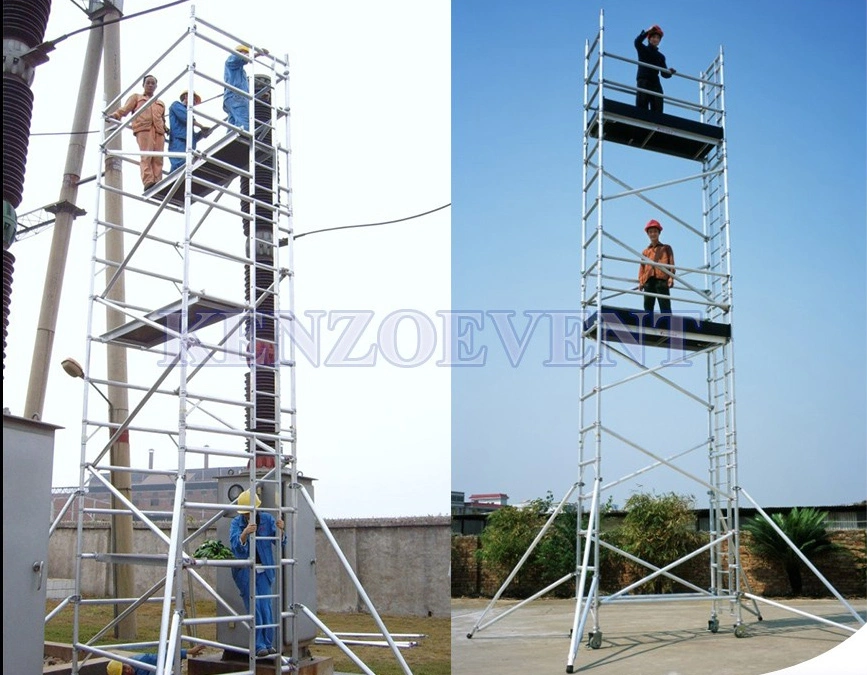 China Aluminum Scaffolding Stair Tower Construction Mobile Scaffolding for Sale