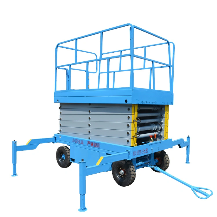 1-16m Electric Hydraulic Scissor Lift Small Mobile Man Diesel Rough Terrain Scissor Lift Platform