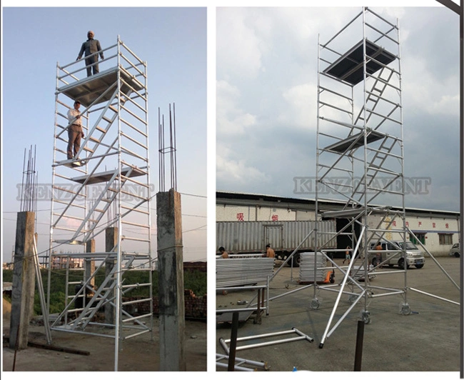 China Aluminum Scaffolding Stair Tower Construction Mobile Scaffolding for Sale