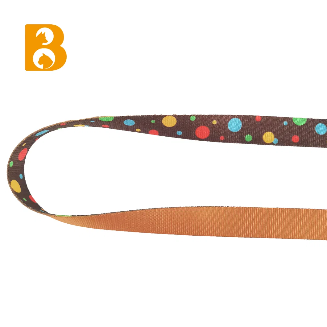 5 Ways Fashion Polka DOT Printing Dog Leads Polyester Durable Adjustable Dog Leash Matching Dog Collar Pet Accessories