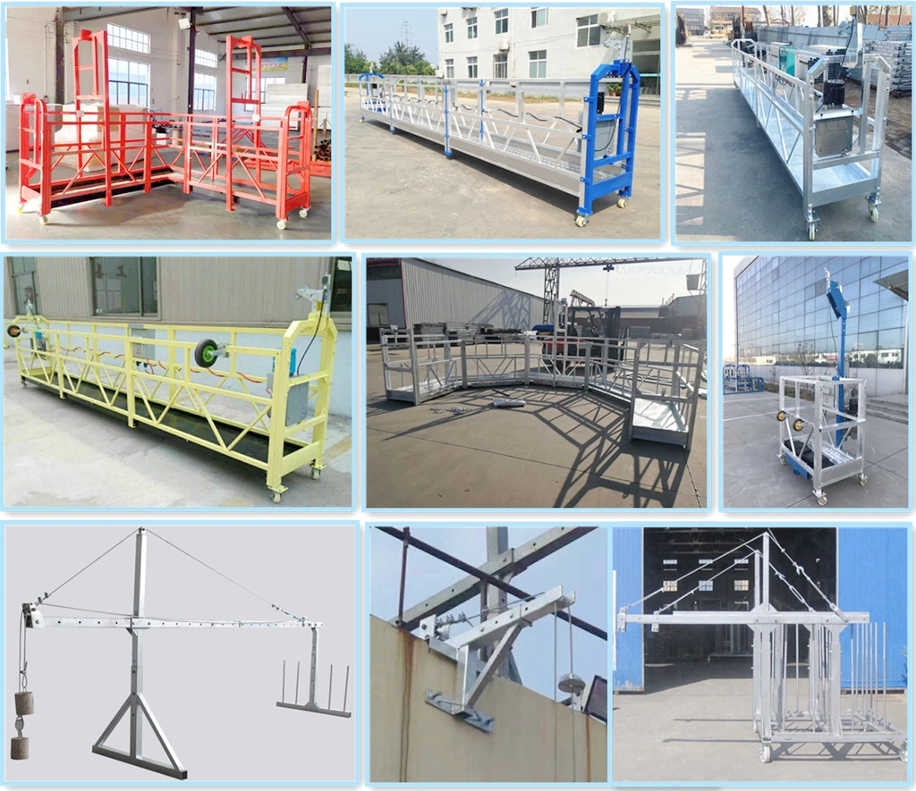 Zlp630 Zlp800 Aluminum Suspended Platform Wall Gondola Lift Building Cradle Suspension Platform