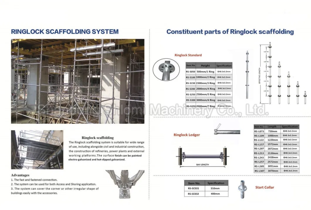 Q234/Q345steel Galvanized Ringlock Scaffolding for Sale (Layher Ringlock Scaffolding)