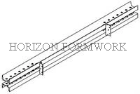 Adjustable Spindle Strut to Support Formwork Panels Horizontally or Vertically