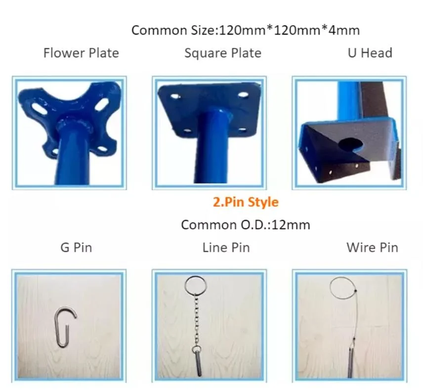 Construction Heavy Duty Building Jack Scaffold Post Steel Prop Support