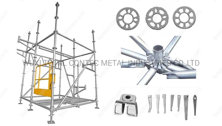 Floor Type Scaffolding Galvanized System Facade Scaffold in Future Guarden Building Construction