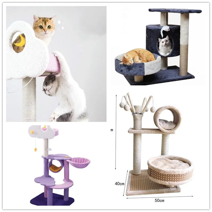 New Trend Post Wholesale Pet Cat Tree Tree Purple Cat Post