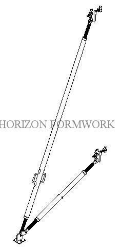 Flexible Panel Strut for Wall Formwork During Erection