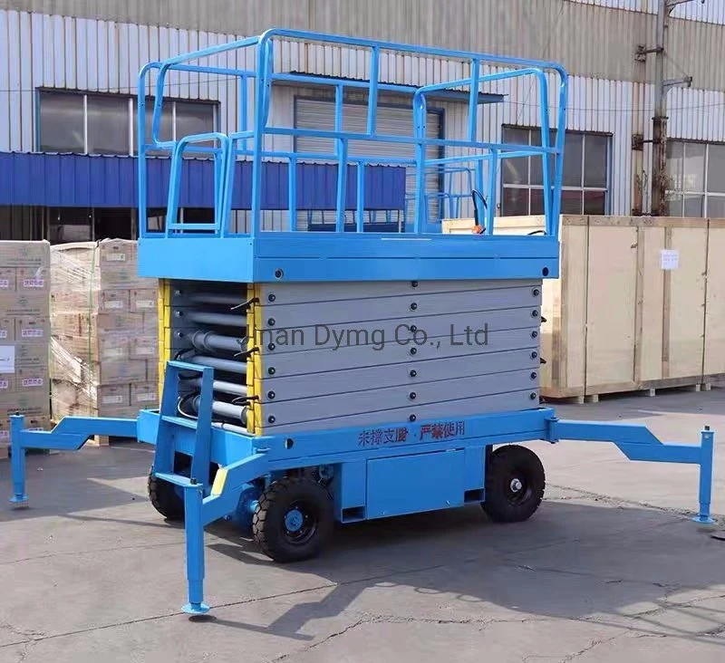 Dymg CE Approved Hydraulic Mobile Scissor Lift Scaffolding