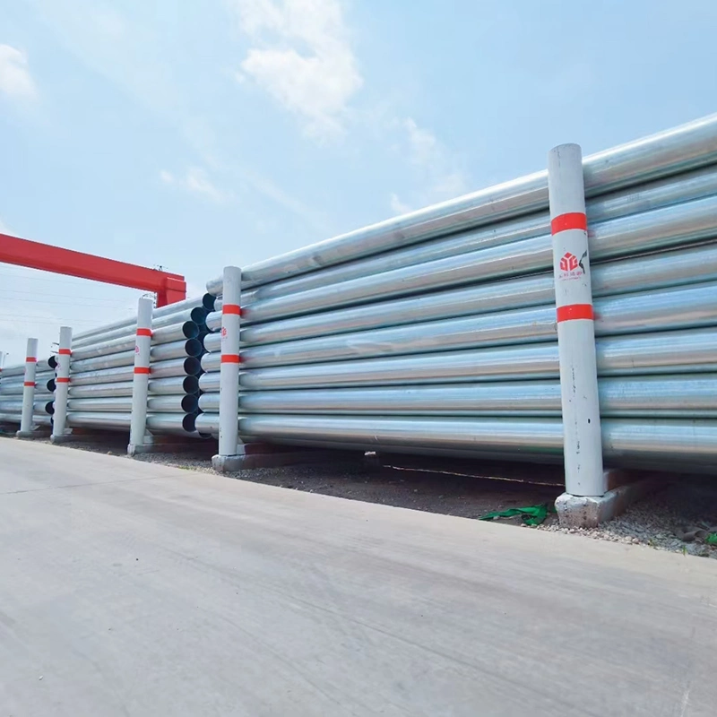 China Factory A53 Sch10 Anti-Corrosion Hot-DIP Galvanized Steel Pipe Carbon Seamless Round Steel Tube Structure Building