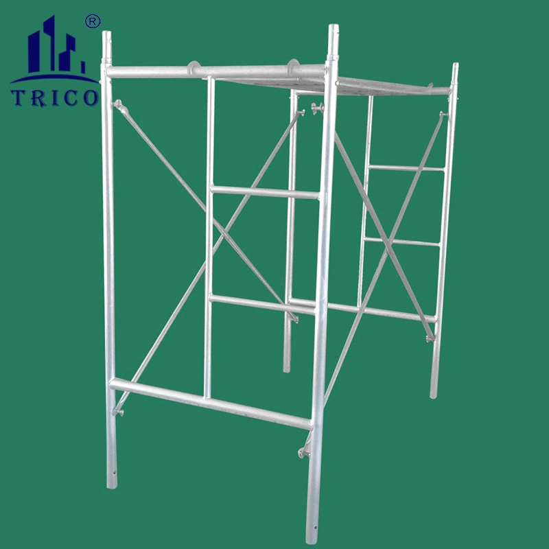 Hebei Factory Concrete Construction Galvanizing Scaffolding Mason Frame Ladder Frame