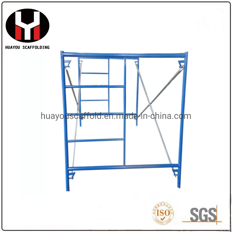 Galvanized and Power Coated Main Frame and H Ladder Frame Scaffold with Snap and V Lock Pin