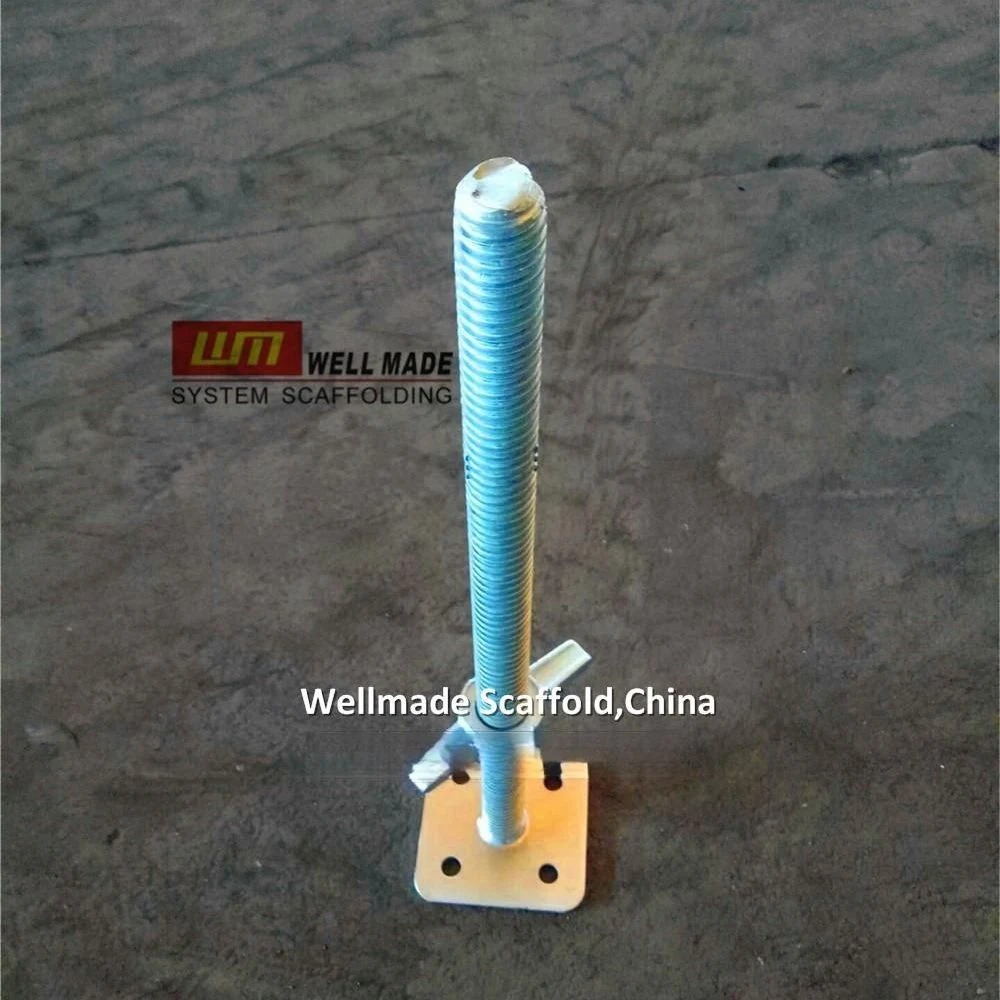 Construction Building Ringlock System Adjustable Screw Base Jack Scaffold Foot