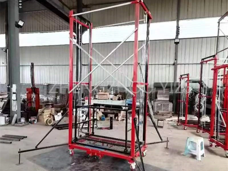 Mobile Electrical Scaffolding Lift Aluminum Steel Electric Lifting Scaffold with Wheel Lifter for Walls