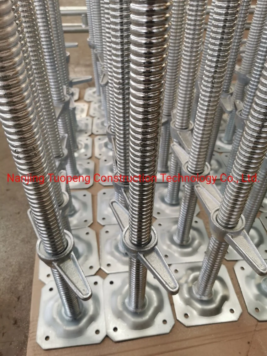 Steel Ringlock/ Frame Scaffolding Base Jack/ Screw Jack for Construction Scaffold Accessories