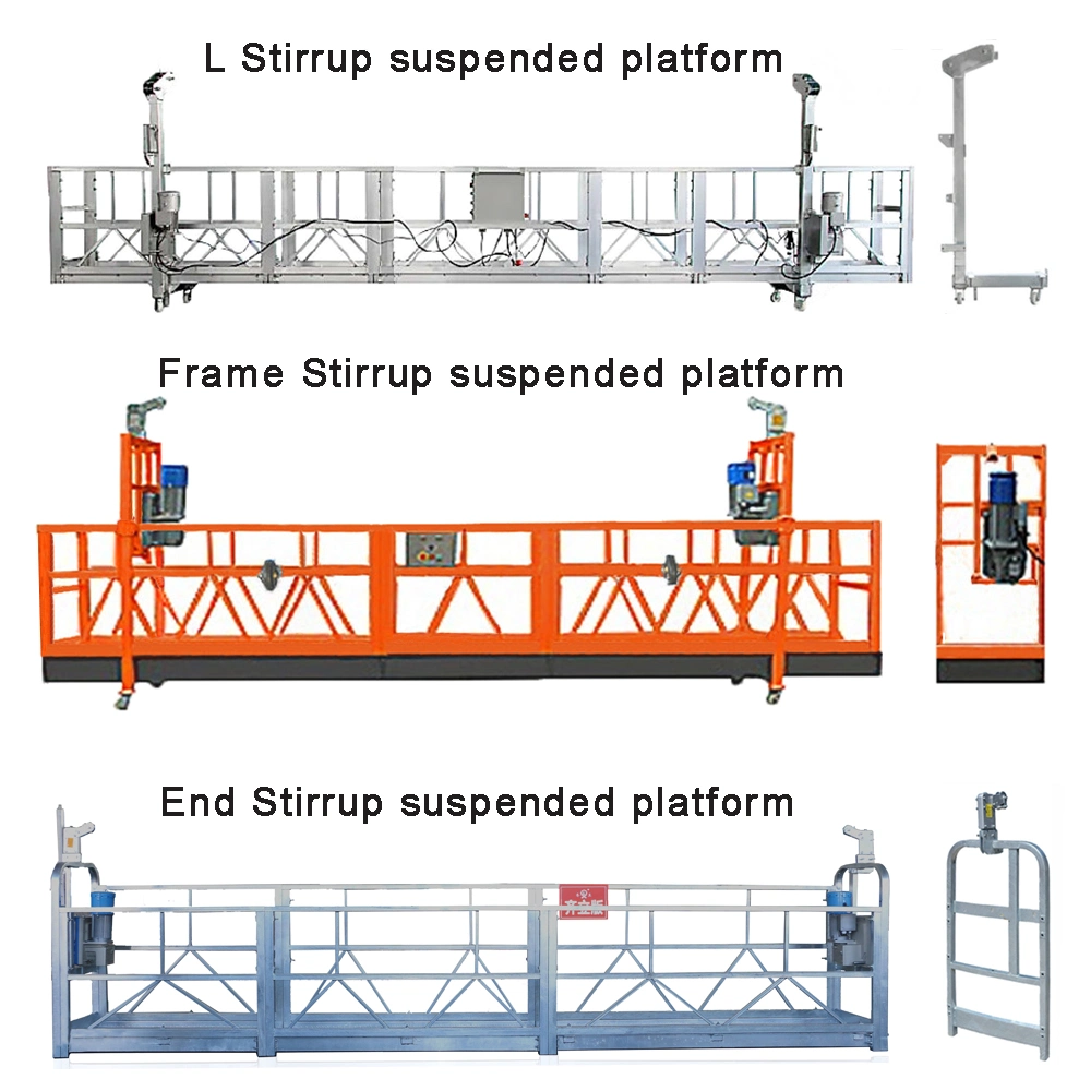 Zlp630 Hot-DIP Galvanized Suspended Platform Electric Gondola Scaffolding Frame Construction