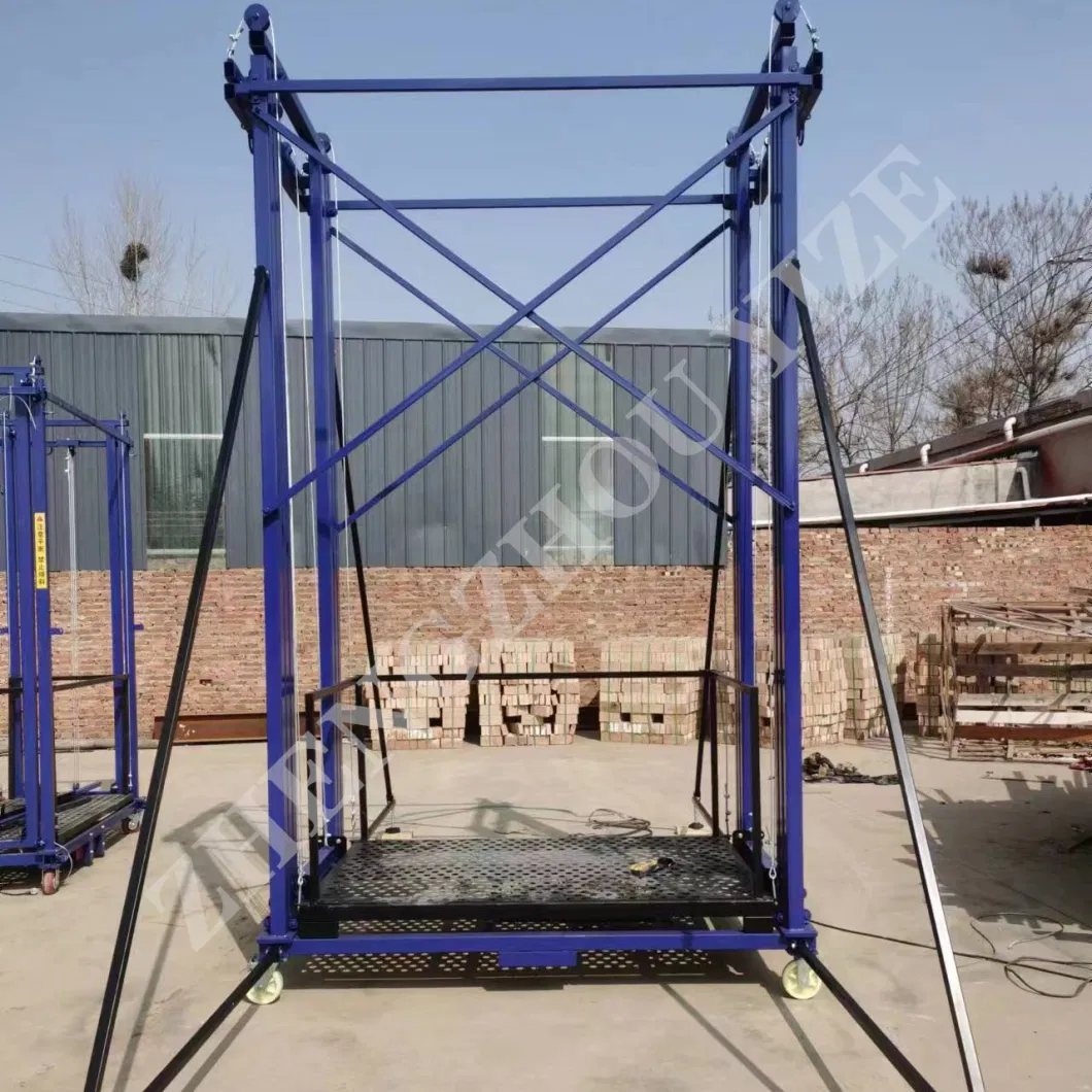 Portable Load Bearing 500kg Indoor Multiple Models Foldable Electric Scaffolding Lift Scaffold Platforms