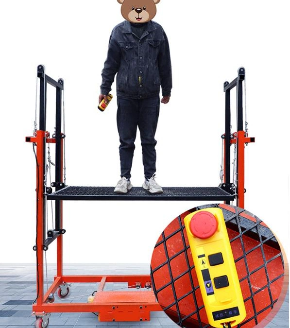 Portable Load Bearing 500kg Indoor Multiple Models Foldable Electric Scaffolding Lift Scaffold Platforms