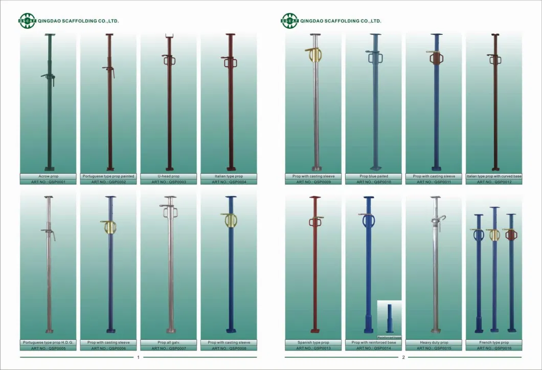 Adjustable Scaffolding Shoring Props Panel Props for Formwork Construction