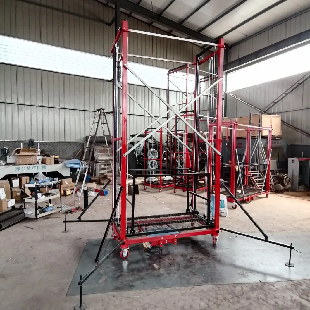 Portable Load Bearing 500kg Indoor Multiple Models Foldable Electric Scaffolding Lift Scaffold Platforms