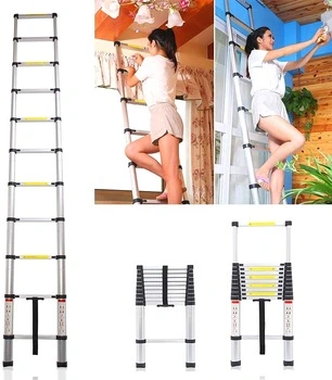 2023 New Design Extension Aluminium Folding Soft Close Telescopic Ladder