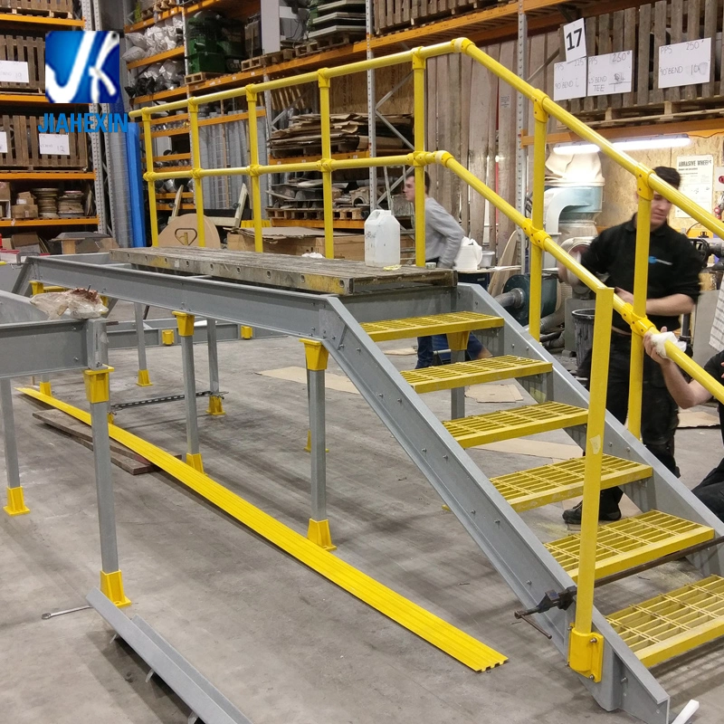 Painted/Galvanized Custom Prefabricated Steel Platform with Stairs