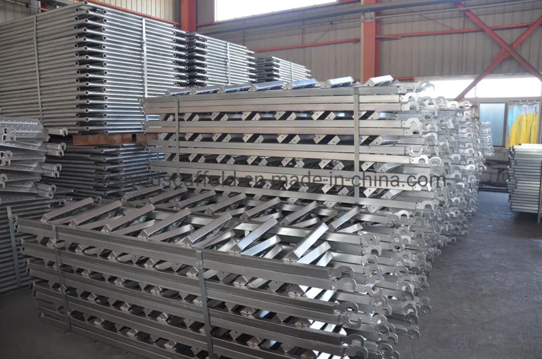 Scaffolding Aluminium Mobile Tower Ladder with Wheels Used for Scaffold Construction in Middle East Market