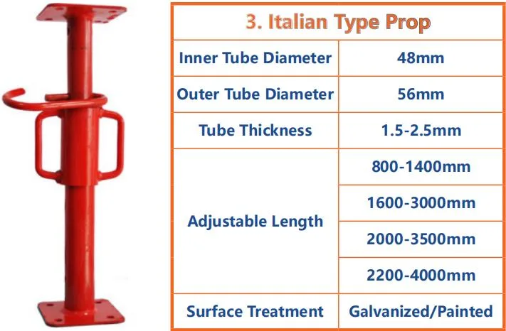 Scaffold Props Scaffold Fittings Leveling Jacks Scaffolding Accessories