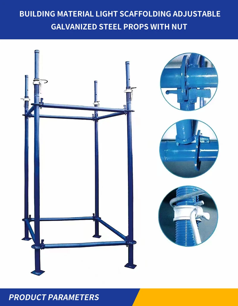 Hot Selling Formwork Scaffolding Steel Shoring Prop Adjustable Telescopic Steel Support