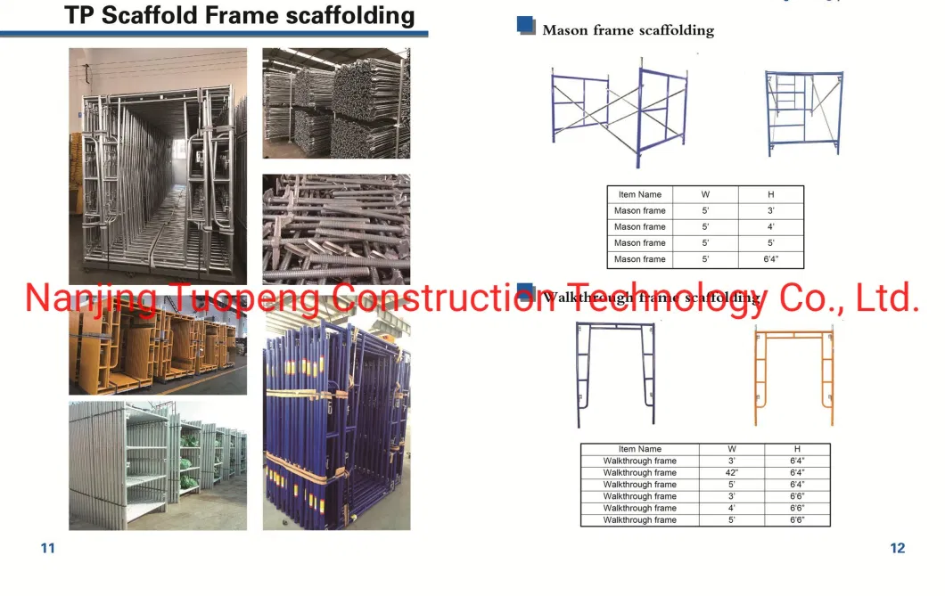 Walk Trough Frame Scaffolding with Access Stair