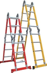 Fiberglass Aluminum Step Platform Scaffold Folding Ladders for Construction Works