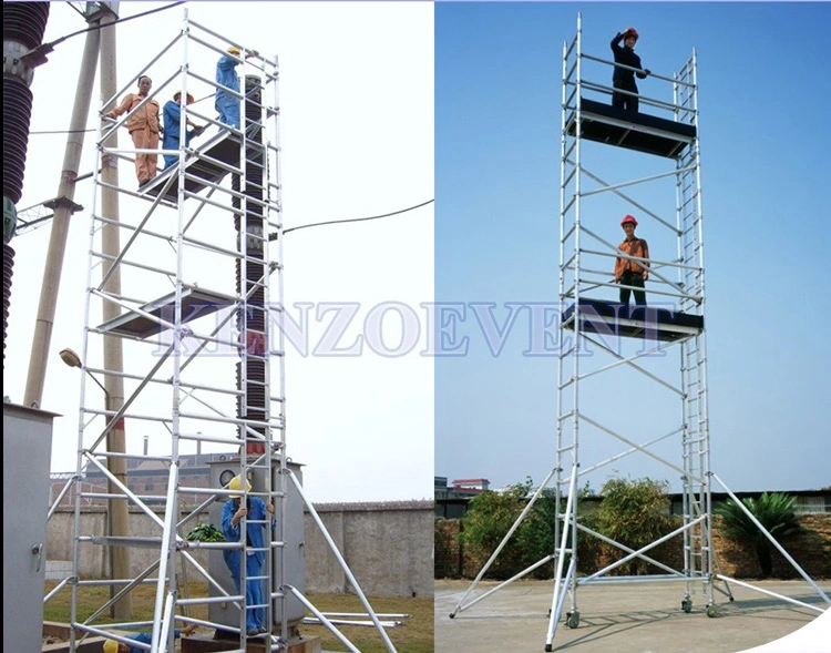 Mobile Scaffold Tower Aluminum Ladder Frame Scaffold