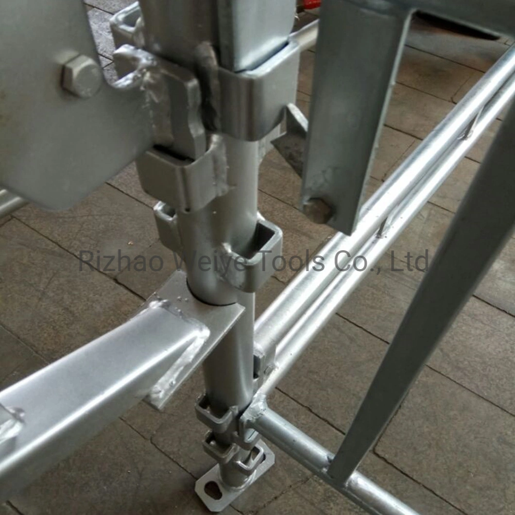 Hot Dipped Galvanized Concrete Haki System Vertical Tubular Beams Scaffolding