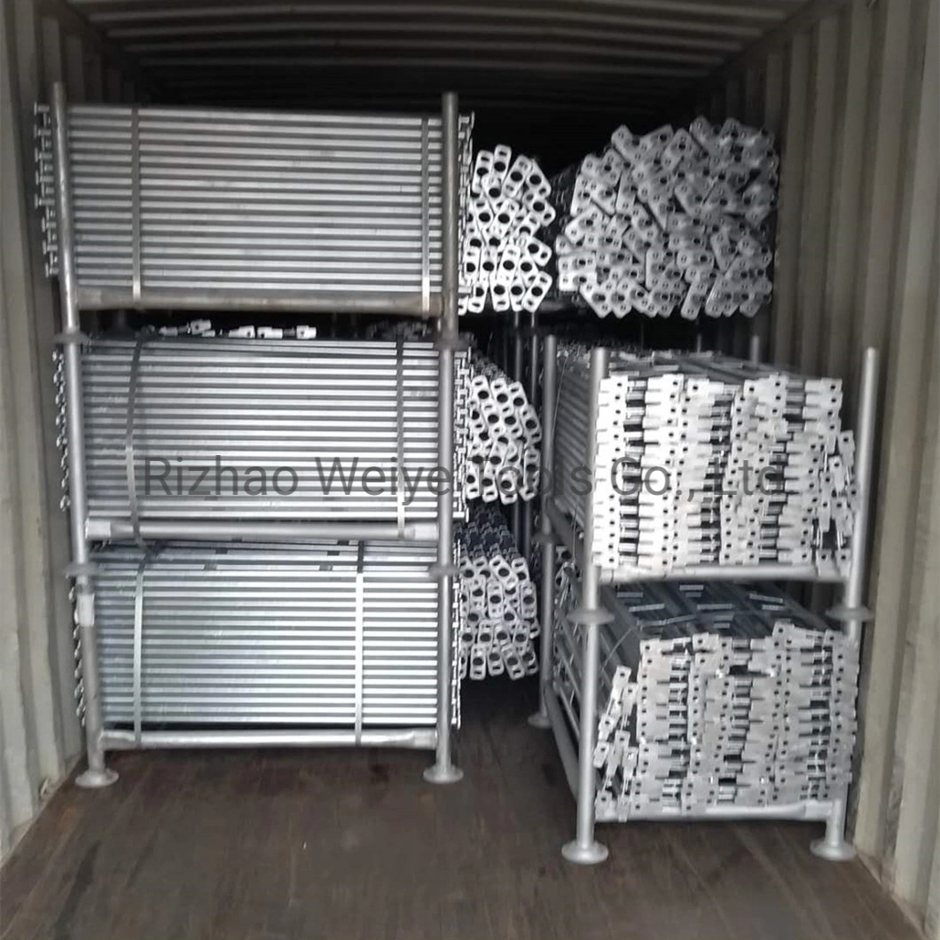 Hot Dipped Galvanized Concrete Haki System Vertical Tubular Beams Scaffolding