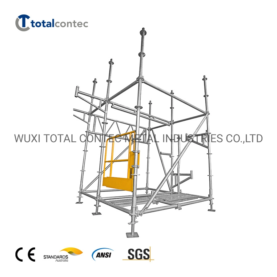 M38*5mm 500/600mm Ringlock Base Screw Jack Scaffold