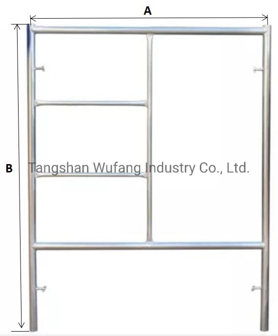 Flip Lock Pin H Frame Scaffolding for Exterior Masonry Construction