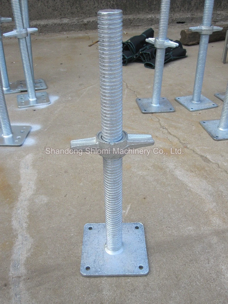 Shlomi Steel Galvanized Scaffolding U Head Jack Base Prop Screw Jack