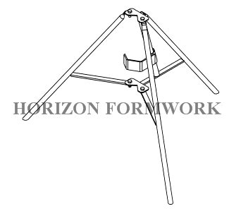 Scaffolding Tri-Pod for Stabilizing Steel Props in Slab Form Work Erection