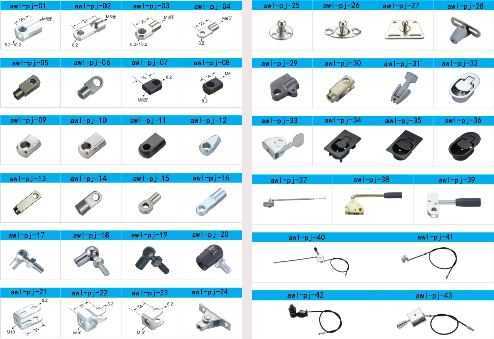 200n Pneumatic Gas Lift Shock Strut for Window Canopy