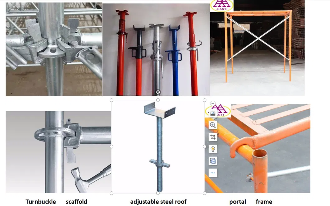 Building Material Steel Props Construction Scaffolding Shoring Steel Adjustable Prop