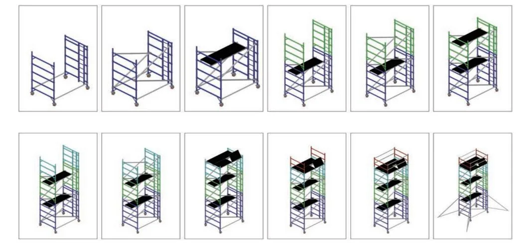 Multipurpose Scaffolding Platform Aluminium Scaffold Mobile Tower