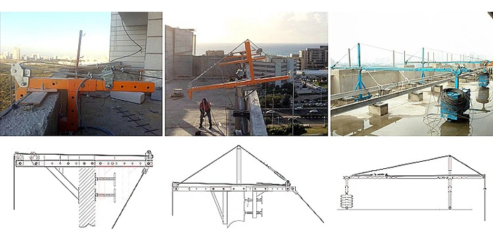 Power Suspended Scaffolding Platform Lifting 800kg Load